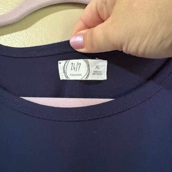 Maurices Deep Blue Short Sleeve Dress - Picture 2 of 3